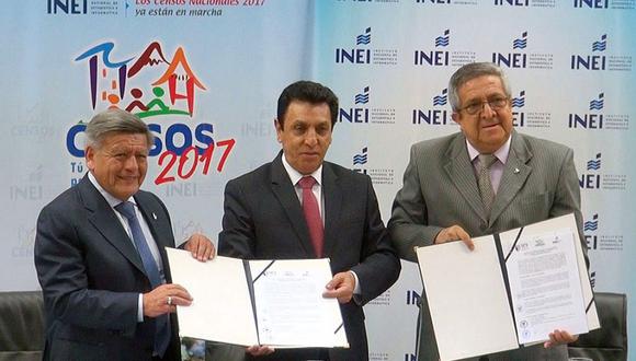 El INEI, de acuerdo a su página web, firmó el convenio de cooperación con la Universidad César Vallejo, de propiedad de Acuña, en marzo último. (Foto: Difusión)