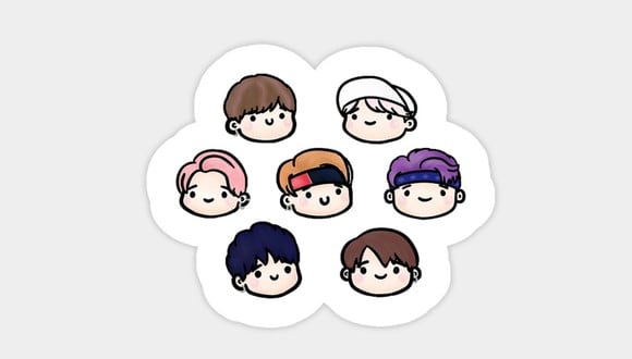 ¿Quieres tener a BTS en WhatsApp? Ya puedes descargar su pack oficial de stickers. (Foto: BTS)