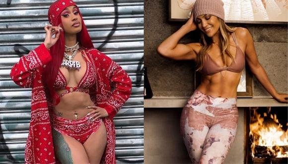 Cardi B confiesa que se aburrió rodando Hustlers, película que protagonizó junto a Jennifer López. (Foto: Composición/Instagram)