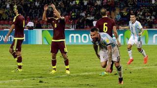 Argentina salvó un empate 2-2 ante Venezuela en Mérida [VIDEO]