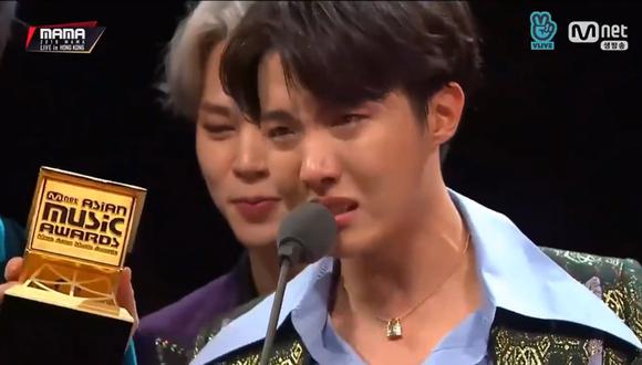 BTS recibió el premio más importante en la ceremonia de premiación. (Fuente: Captura de pantalla).