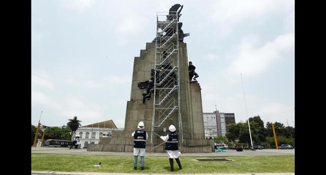 El monumento se encuentra al final de la avenida Paseo de la República, en la intersección entre las avenidas Grau y Paseo Colón. (Foto: Leandro Britto/Gec)