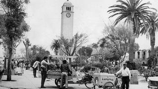 Parque Universitario: cuando el reloj de la Torre Alemana volvió a funcionar por los 150 años de nuestra independencia