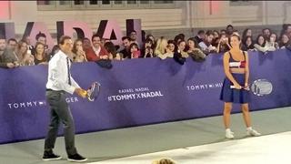 Rafael Nadal disputó curioso partido de 'strip-tenis' (VIDEO)
