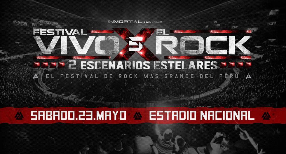 El Festival Vivo X El Rock se realizará este 23 de mayo en el Estadio Nacional. (Foto: Facebook Oficial)