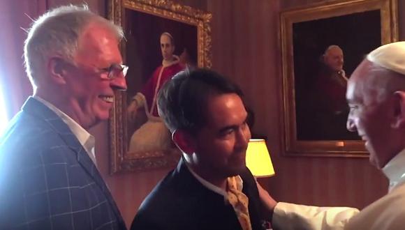 Papa Francisco se reunió con pareja gay en Washington [VIDEO]