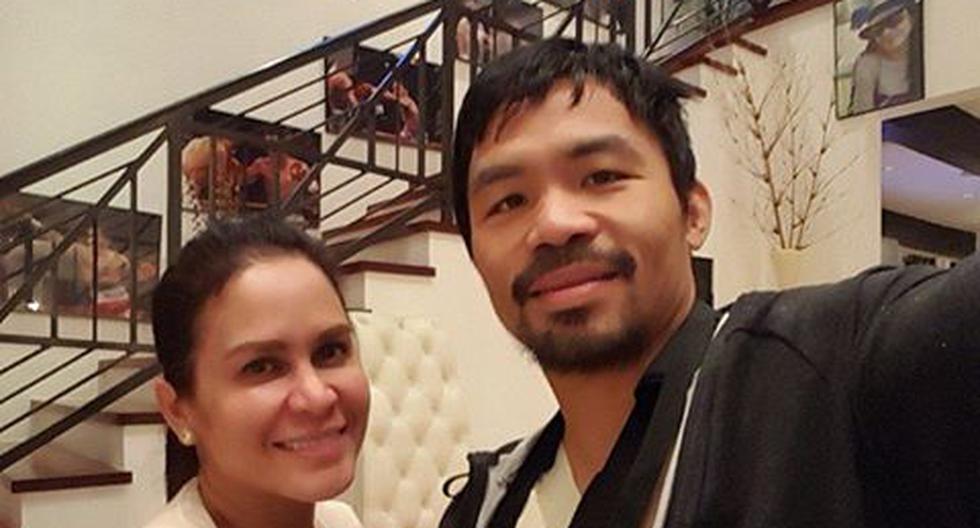 Manny Pacquiao junto a su esposa Jinkee. (Foto: Difusión)