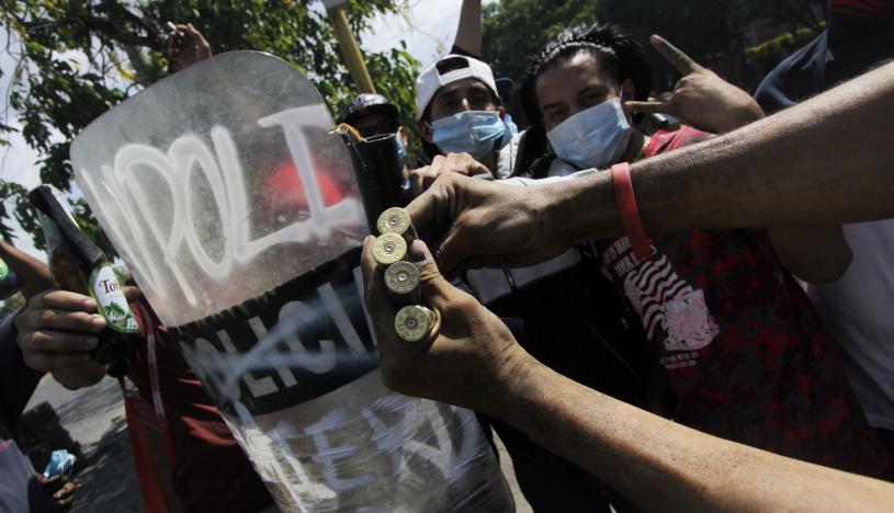 Las protestas estudiantiles comenzaron el miércoles pasado por una controvertida reforma a la seguridad social, derogada este domingo por Ortega. (Foto: AFP/Inti Ocon)