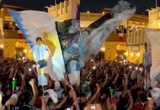 Amor por Argentina: el espectacular banderazo de los hinchas a pocas horas del partido frente a México