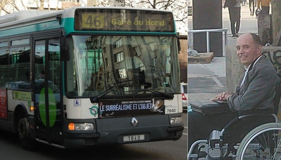 El incidente fue registrado al norte de París, la capital de Francia. De momento se desconoce la identidad del chofer del bus (Fotos: Wikimedia Commons/Andy Mabbett/CC/Twitter)