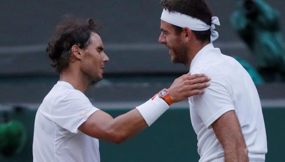 Del Potro y Nadal protagonizaron un vibrante partido en Wimbledon. (Foto: Reuters)