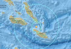 Fuerte sismo de 6,5 grados sacude islas Salomón