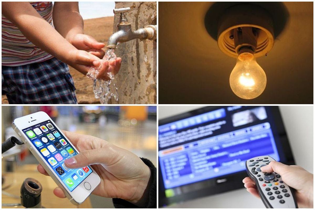 Agua, luz, telefonía, TV paga e Internet: ¿Qué servicios están ...