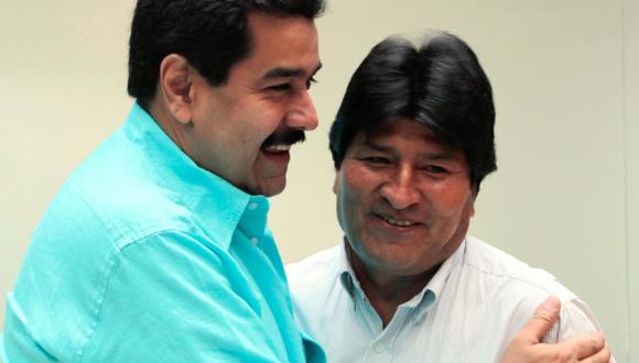 Evo Morales respalda a Maduro y repudia "planes conspirativos"