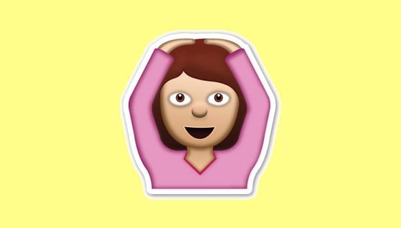 ¿Sabes lo que realmente significa el emoji de la chica con las manos en la cabeza? Esto dice WhatsApp. (Foto: Emojipedia)