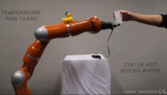 Crean sistema para que robots sientan dolor