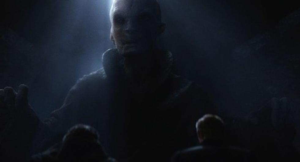 Andy Serkis es el líder supremo Snoke en 'Star Wars' (Foto: Lucasfilm)
