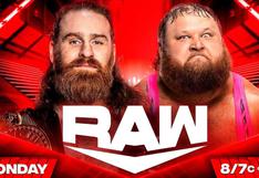 WWE Raw EN VIVO: cartelera, horario y dónde ver online el shoy de hoy, lunes 10 de junio