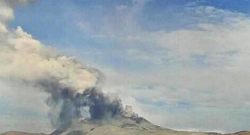 Volcán Sabancaya registra 19 explosiones diarias en última semana. (Foto: Andina)