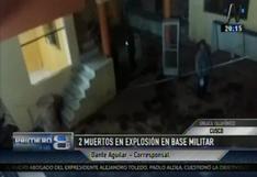 Cusco: dos personas murieron tras explosión en base militar