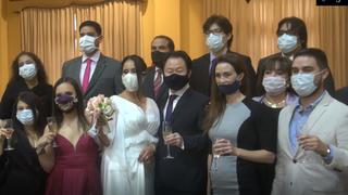 Kenji Fujimori se casó antes que concluya la cuarentena | FOTOS