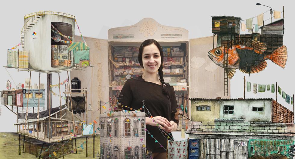 La artista peruana mostrará sus libros maqueta, acuarelas y retablos en la librería La Rebelde hasta el domingo 28