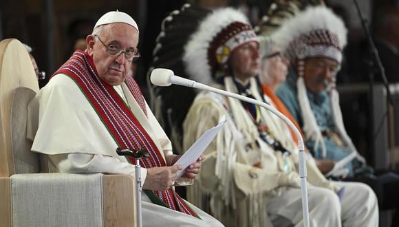 El papa Francisco se encuentra en Quebec, desde donde se dirigió a las autoridades de Canadá. (Foto: EFE/EPA/CIRO FUSCO)