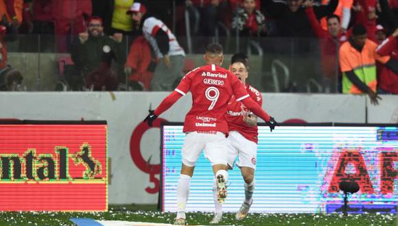 Guerrero decretó el 3-0 a favor de Internacional en la eliminatoria ante Cruzeiro. (Foto: Internacional)