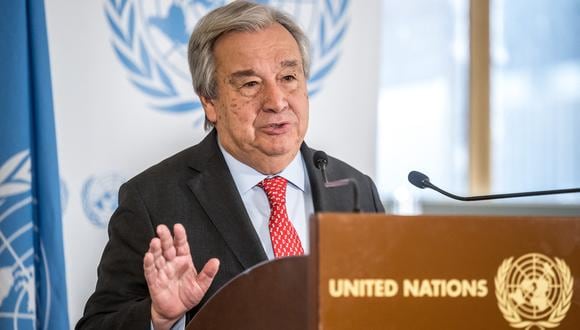 El secretario general de la ONU, Antonio Guterres. (Foto de Fabrice COFFRINI / AFP)