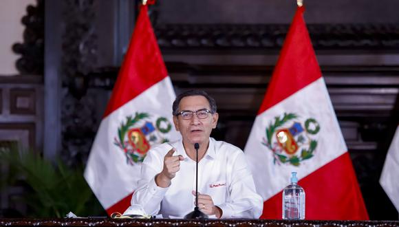 El presidente Martín Vizcarra se refirió a la situación de los peruanos varados en el extranjero. (Foto: Presidencia)