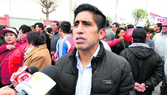 Arturo Cárdenas, dirigente de Perú Libre, es uno de los prófugos por el caso Los Dinámicos del Centro, sobre quien pesa una orden de prisión preventiva (Fotos\Caleb Mendoza)