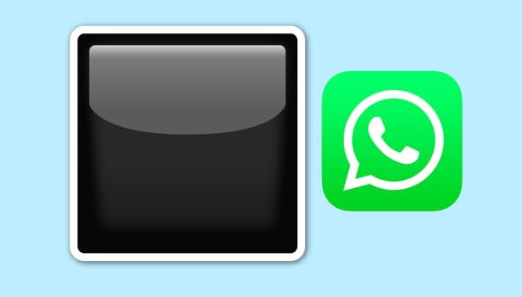 ¿Sabes realmente lo que significa el emoji del cuadrado negro en WhatsApp? (Foto: Emojipedia)