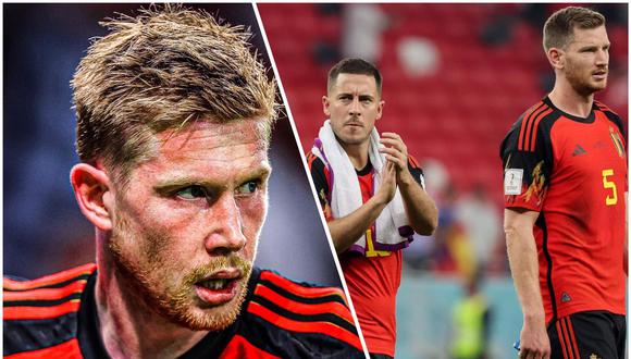 Kevin De Bruyne y Eden Hazard tuvieron discusión en el camerino de Bélgica. (Foto: EFE)