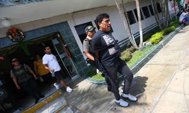 Julio ‘Coyote’ Rivera fue detenido en San Borja. (Fotos: GEC/Fernando Sangama)