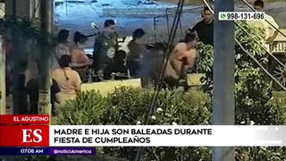 El Agustino: disparan a madre e hija durante fiesta de cumpleaños | VIDEO