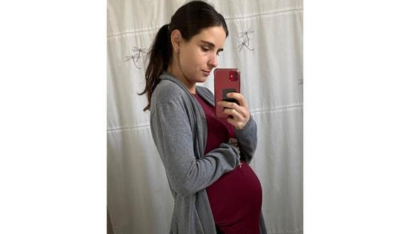 Verónica tenía 29 semanas de embarazo cuando se contagió de coronavirus. No había alcanzado a recibir la vacuna.  (VERÓNICA JULIO)