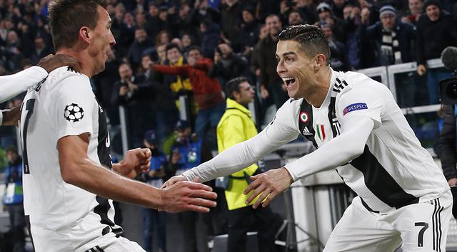 Juventus con Cristiano Ronaldo logró una victoria ante el Valencia y sentenció su boleto a octavos de la Champions League. (Foto: AP)
