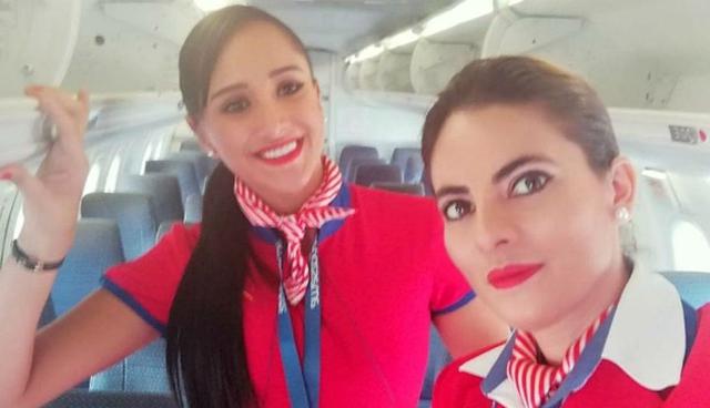 La azafata Ximena Suárez (izquierda) sobrevivió al accidente aéreo del club Chapecoense y ahora se prepara para regresar a volar. (Foto: Facebook /ximena.otterburg)
