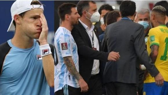 Diego Schwartzman ironizó con la suspensión del Argentina-Brasil de las Eliminatorias. (Foto: AFP)