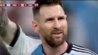 Le rompió el arco: Lionel Messi marca el 1-0 de Argentina vs. Croacia | VIDEO