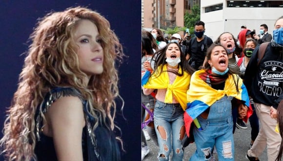 Shakira se pronuncia por la represión a las protestas en Colombia. (Foto: @shakira/EFE).