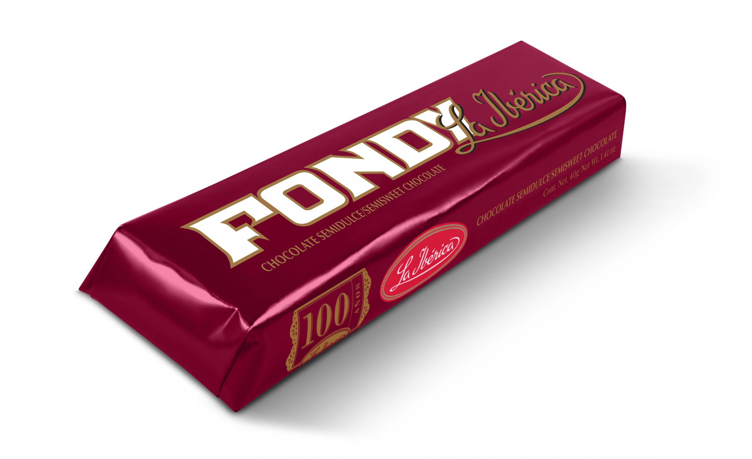 Fondy de La Ibérica, una de las marcas más vendidas por la empresa según su gerente de producción, Julio Mogrovejo, contiene 52% de cacao en sus diferentes presentaciones.