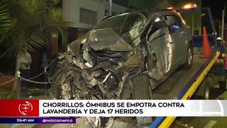 Chorrillos: bus impacta contra camioneta y deja 17 personas heridas