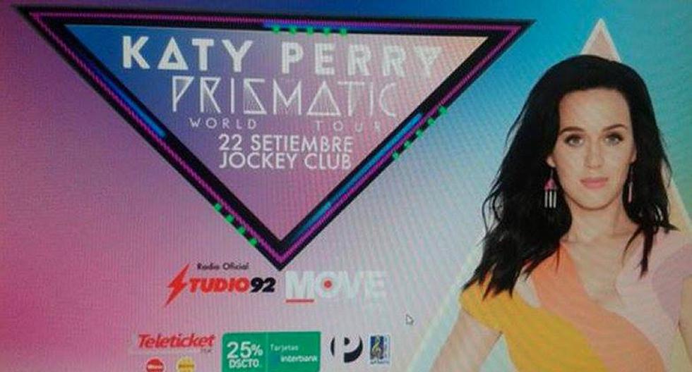 Katy Perry confirmó primer show en Lima. (Foto: Difusión)