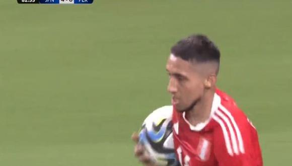 Gol de Christofer Gonzales hoy, Perú vs Japón partido amistoso 2023 | Foto: captura
