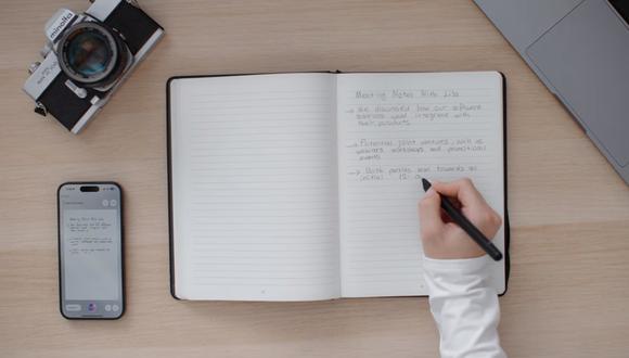 El XNote consta de un cuaderno y un lápiz. (Imagen: YouTube)