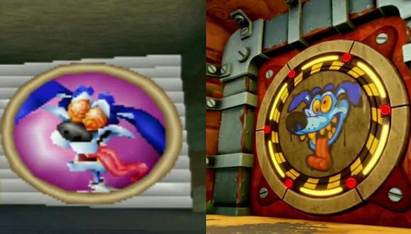 Comparación entre Ripper Roo de la versión 1999 y la de 2019. (Foto: Naughty Dog)