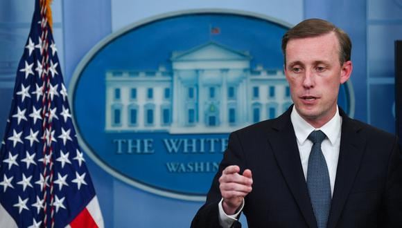 Jake Sullivan, National Security Advisor to the President, speaks during a press briefing at the White House in Washington, DC, on July 11, 2022. (Photo by Nicholas Kamm / AFP)