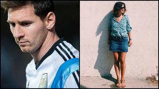 ¿El rostro de Messi está en la sombra de esta mujer?