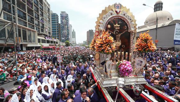 El sábado 06 de octubre se realizará la primera procesión del Señor de los Milagros en Lima, donde miles de fieles se reunirán para rendirle homenaje. (Foto: El Comercio)